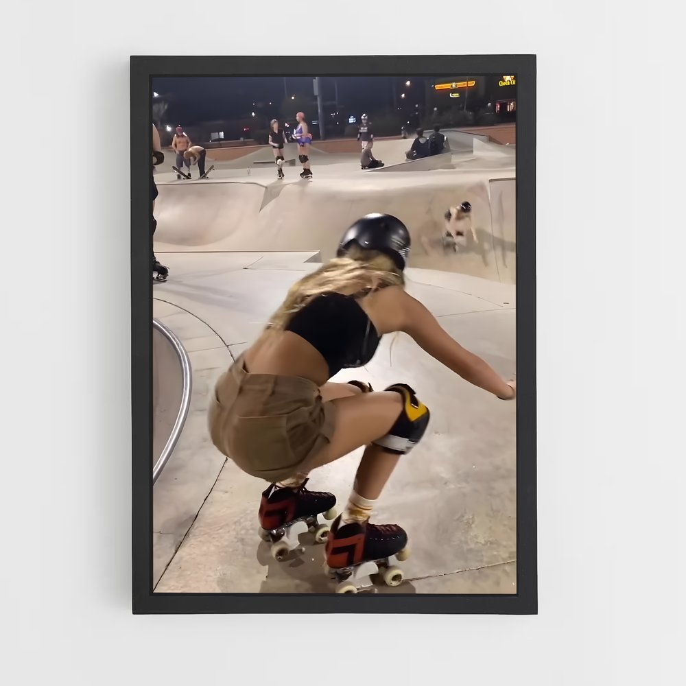 Poster Skater Girl Rising – affiche Roller (vue 2)